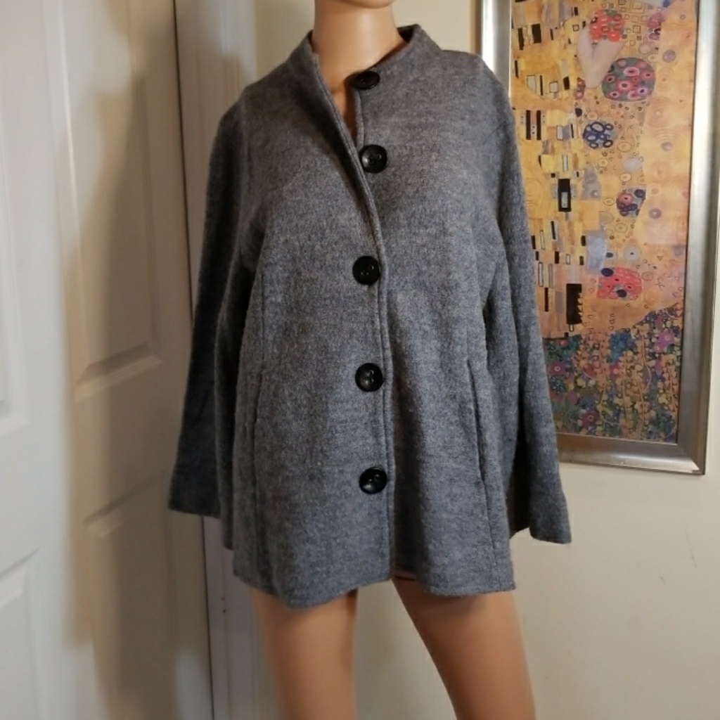Ruby Rd. Wool Bell Sleeve Jacket